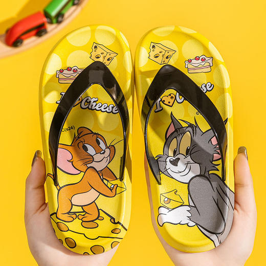 立减20【猫和老鼠儿童人字拖】新款男童居家 女童凉拖鞋沙滩鞋-QQ#异业福利 商品图4