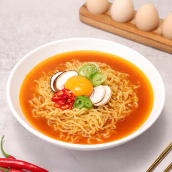 不倒翁辣味金拉面 120g*5包入 潘玮柏同款泡面 韩国进口方便面拉面速食 /粮油调味 /方便食品 /方便面 商品图3