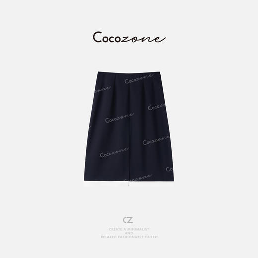 COCO ZONE 刘一一 25新款设计感通勤假两件直筒半身裙CD1A0385 商品图0