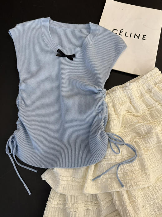 奶蓝色小飞袖蝴蝶 商品图3