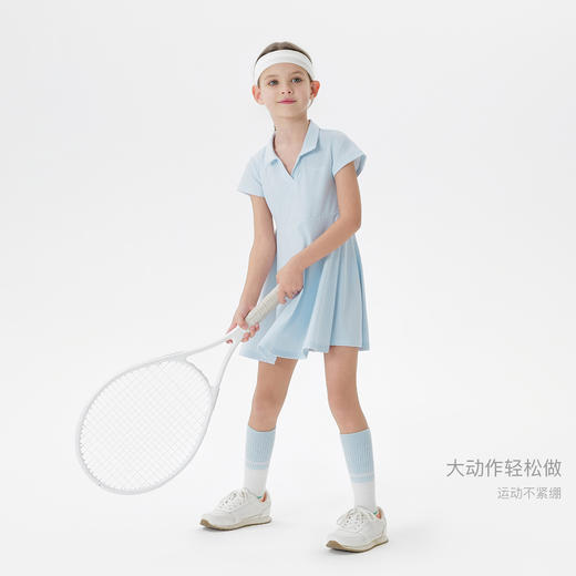 【凉感透气】马克珍妮女童polo领网球运动连衣裙夏装新款550676 商品图1