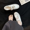 羊皮版韩版魔术贴玛丽珍鞋！2025新款女款拼色休闲芭蕾鞋小众内增高平底单鞋！ 商品缩略图1