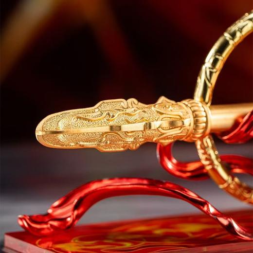 朱炳仁铜一笔定乾坤火尖枪乾坤圈混天绫哪吒摆件封神笔送人礼盒 商品图3