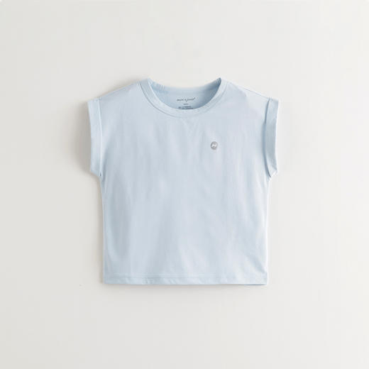 【速干防晒】马克珍妮男童棉感运动短袖T恤2025年夏装新款550598
 商品图1