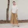 绽放199朵/休闲裤大口袋苎麻宽松休闲裤文艺复古简约百搭阔腿裤 商品缩略图2