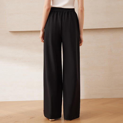 【百搭垂坠感休闲裤】EITIE爱特爱直筒显瘦女阔腿裤2025夏季新款B2505614 商品图4