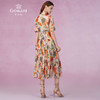 乔万尼真丝连衣裙新款100%桑蚕丝法式度假风EM2E832 商品缩略图4