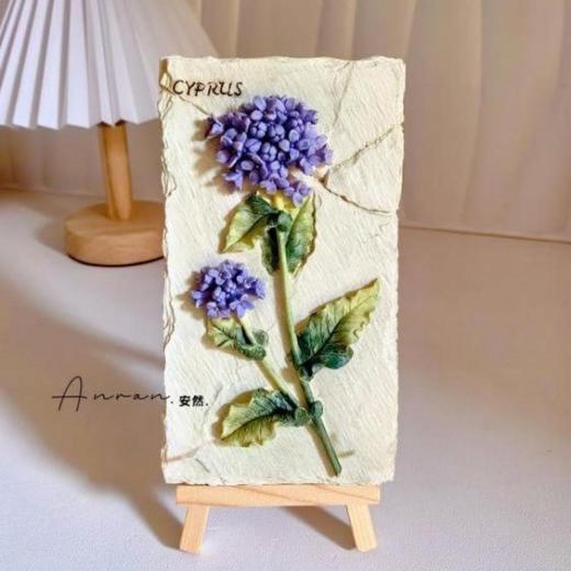 香薰石膏娃娃立体浮雕画复古花牌摆件团建批发活动礼物diy涂色 商品图8