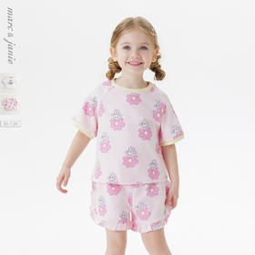 [凉感透气]马克珍妮女童萌趣贵宾短袖T恤宝宝上衣夏装新款550780