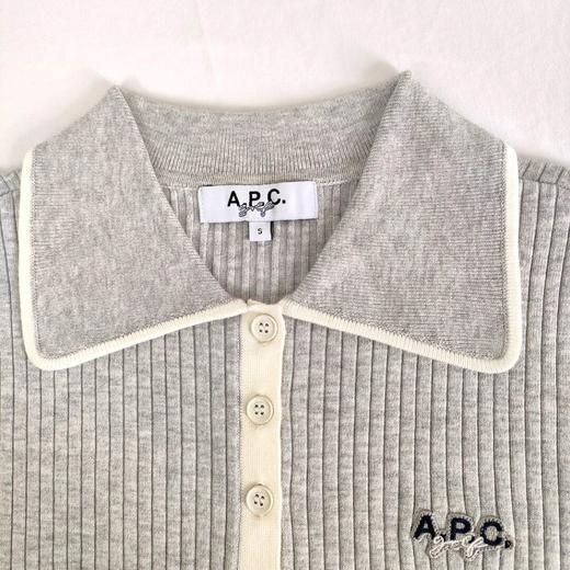 APC*家春季新品薄款针织长袖上衣W125027 商品图4