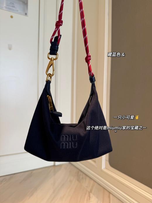 帆布复古刺绣饭盒包冲浪绳手提包拼真皮腋下包单肩斜挎包 商品图6