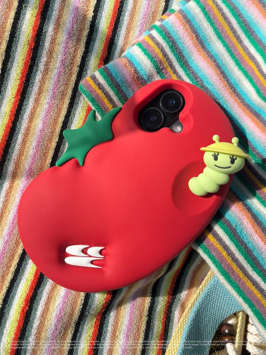 CryingCenter  西红柿农夫虫果园系列番茄异形硅胶iPhone手机壳 哭喊中心 商品图2