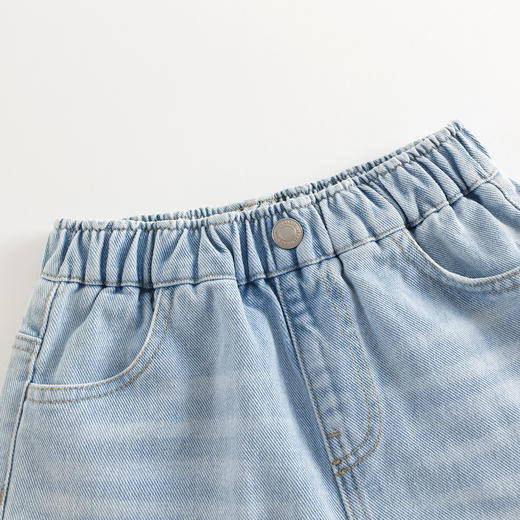 马克珍妮女童时尚休闲软牛仔短裤 儿童裤子2025年夏装新款550850 商品图3