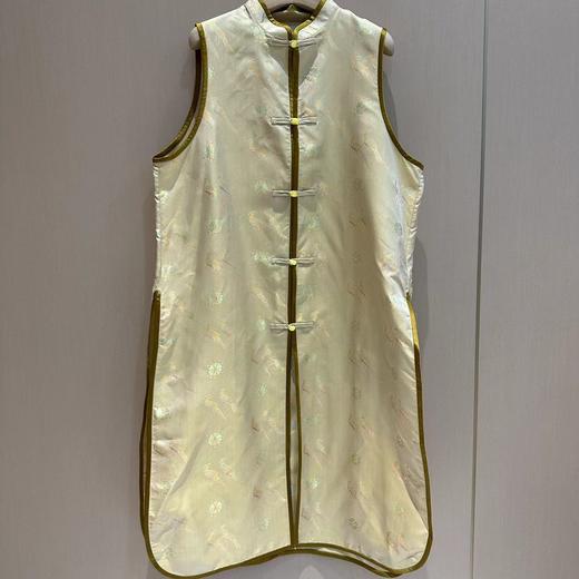 【2026东衣作】新中式长款马甲（24804006Cc-沙茶彩-奢定款） 商品图0