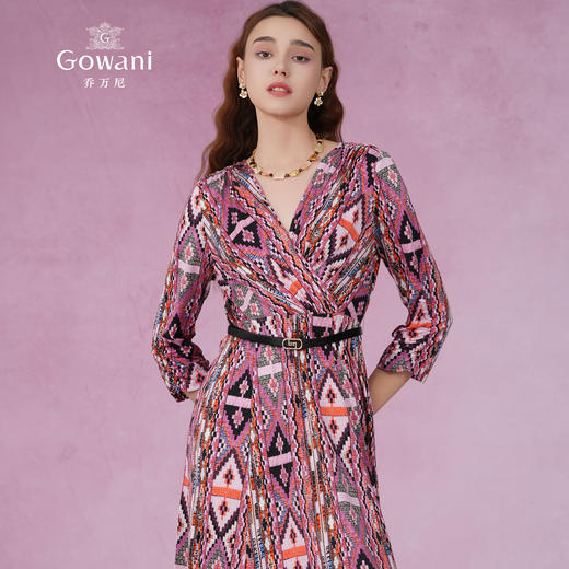 乔万尼新款真丝连衣裙桑蚕丝气质小众设计师EM2E898 商品图2