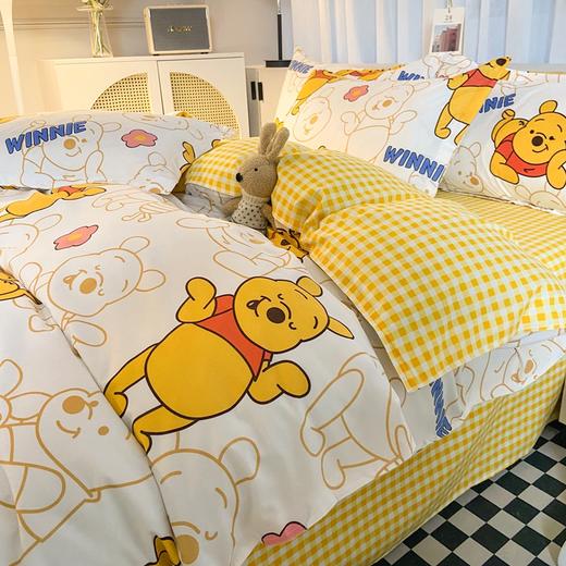 迪士尼快乐维尼磨毛亲肤四件套 商品图2