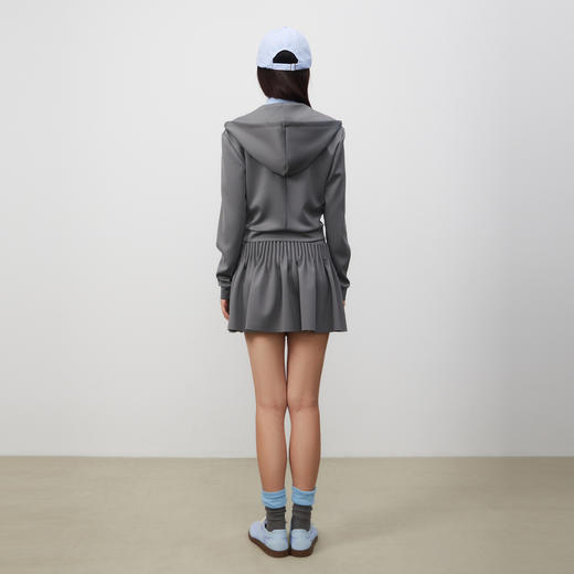lost in echo2025春夏新款休闲运动连帽卫衣外套短裙半身网球裙裤 商品图4