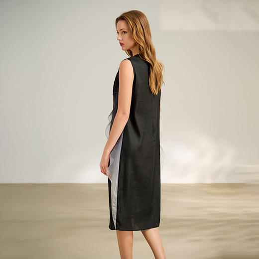 TANGY Collection/2025天意精品商场同款中国风拼接连衣裙L252827 商品图2