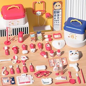 儿童过家家医生玩具仿真听诊器打针医药手提箱