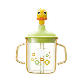 baby care330ml霸王龙牛奶杯PPSU款BC2404572原力青