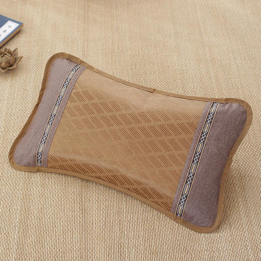 【新夏天然凉枕】夏凉枕印尼藤枕 天然茶香枕 透气牛皮藤凉枕 夏季茶叶枕 冰丝凉席可拆洗枕头 商品图8