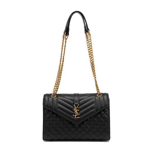 丁摩 牛皮链条菱格腋下单肩包新款欧美大牌时尚行包包百搭斜挎小包5ZF-4212 商品图4