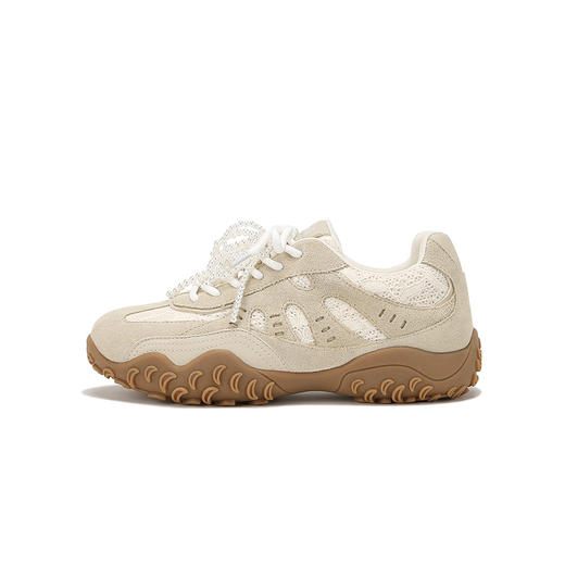 现货牛皮新色来啦！2025月牙底内增高蕾丝珍珠休闲德训鞋女阿甘鞋！ 商品图7