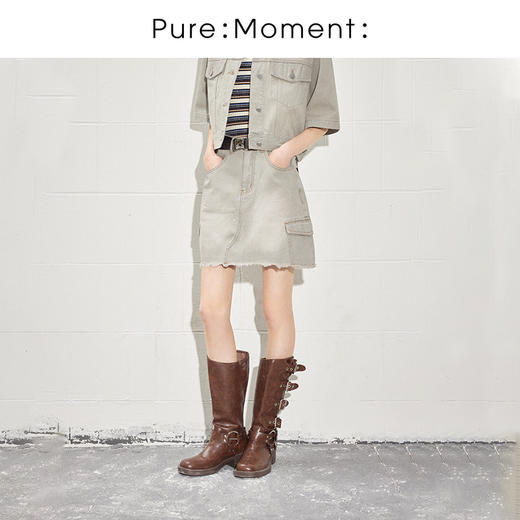 【商场同款】麦檬夏牛仔短裙4F4140551 商品图0