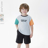 【凉感衣】马克珍妮男童趣味撞色短袖T恤 宝宝上衣夏装新款550663 商品缩略图0