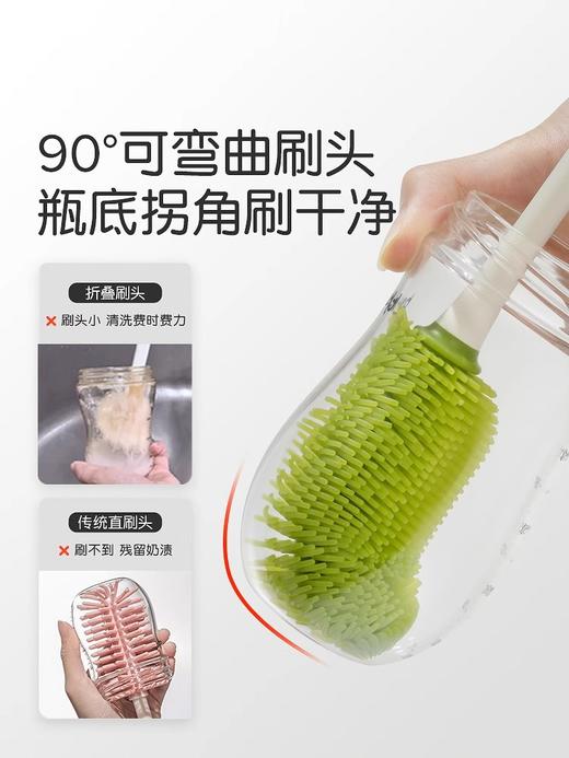 Thyseed世喜 千毛奶瓶刷套装 奶瓶刷清洗刷子新生婴儿专用 商品图2