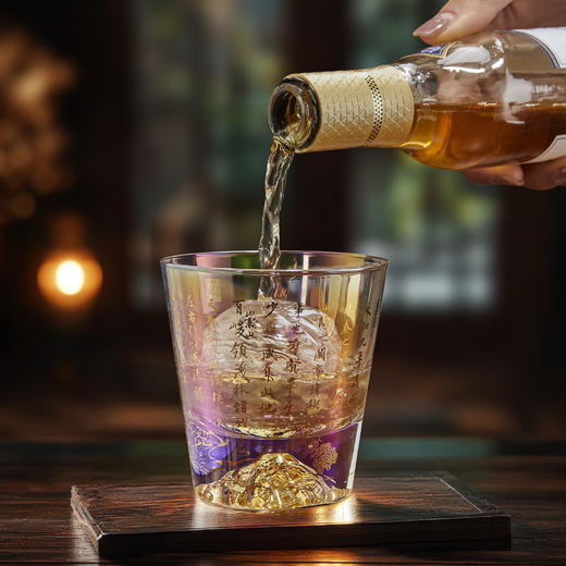 【故宫玻璃杯】兰亭集序水晶玻璃杯水杯酒杯博物馆文创生日礼物伴手礼 商品图3