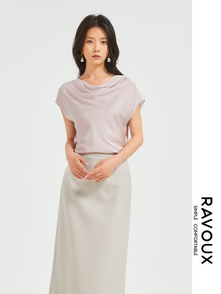 272049912荡领桑蚕丝上衣