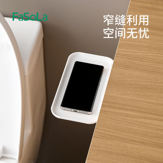 FaSoLa免打孔宿舍折叠收纳架寝室用品置物架卫生间放置衣物收纳盘 商品图4