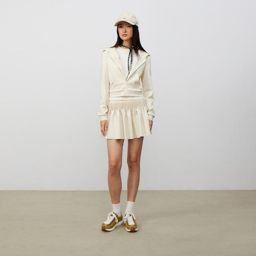 lost in echo2025春夏新款休闲运动连帽卫衣外套短裙半身网球裙裤 商品图0