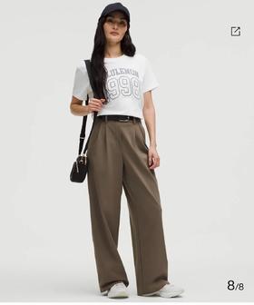 LULU 春夏薄款女士高腰阔腿裤 Z-15213