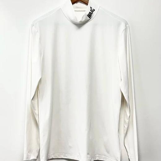 韩国WAAC高尔夫衣服男装上衣24ss春夏新款立领套头打底长袖T恤 商品图2