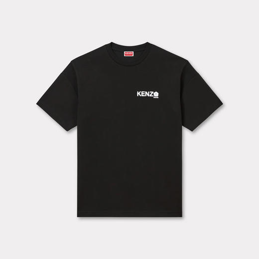 KENZO 高田贤三 男士“博克花2.0”字母徽标印花棉质圆领短袖T恤 黑色 FF55 TS489 4SG 99J 商品图0