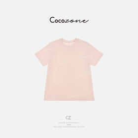 COCO ZONE 刘一一 【醋酸混纺】简约圆领纯色短袖T恤 CD1A0747