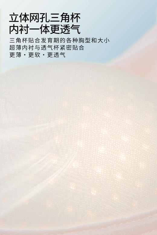 【89两件  12-20岁大女孩】两件一起下单，拍一件不发货！！！！舒服法则 网纱速干透气三角宽肩带背心 6010 商品图8