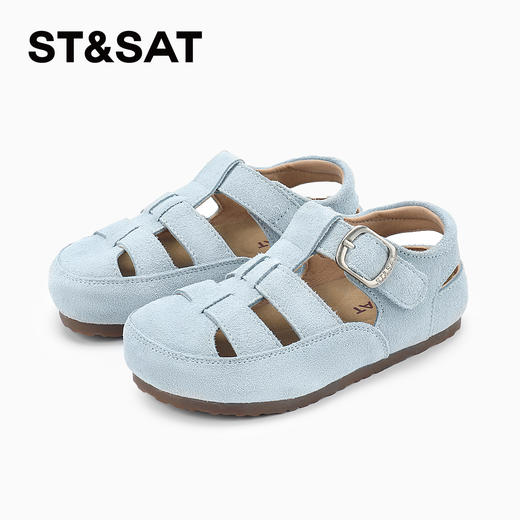 【童鞋】星期六百搭简约编织风男女童凉鞋SSD2195U1K 商品图10