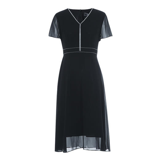 【流苏链条连衣裙】EITIE爱特爱V领优雅气质高腰礼服夏季新款B2507650 商品图5