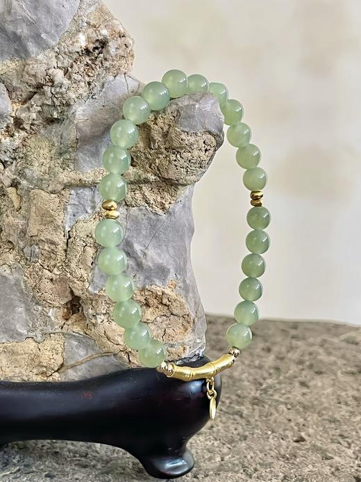 花痴原创设计高品质和田玉国风首饰～单戴叠戴都简约耐看！质地、色泽、水头都非常好！吸睛设计款～搭配新中式美衣太合适啦～ 商品图14