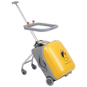 QBOX儿童行李箱可坐骑懒人拉杆出行神器宝宝密码箱卡通扩容刹车小  XHR