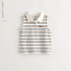马克珍妮女童复古条纹polo衫 儿童上衣背心2025年夏装新款550852 商品缩略图0