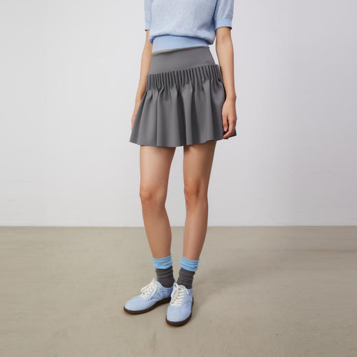 lost in echo2025春夏新款休闲运动连帽卫衣外套短裙半身网球裙裤 商品图2