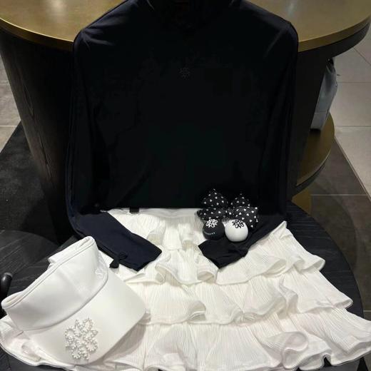 高尔夫 ST家新款女士立领木耳蝴蝶结长袖上衣 四季可穿 W124212 商品图4