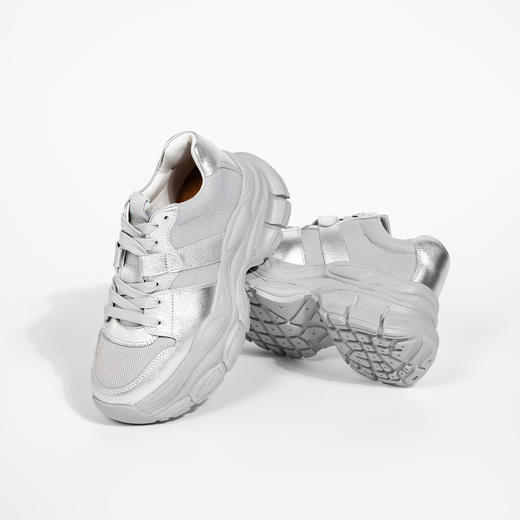 韦恩Wayne Flex百搭网面舒适休闲透气减震防滑增高轻便老爹鞋WF3134 商品图7