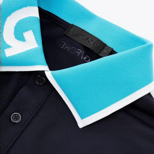 G*家新款提花领男士短袖上衣功能面料Polo吸湿排汗M224137170 商品图3