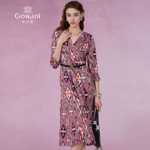 乔万尼新款真丝连衣裙桑蚕丝气质小众设计师EM2E898 商品图1