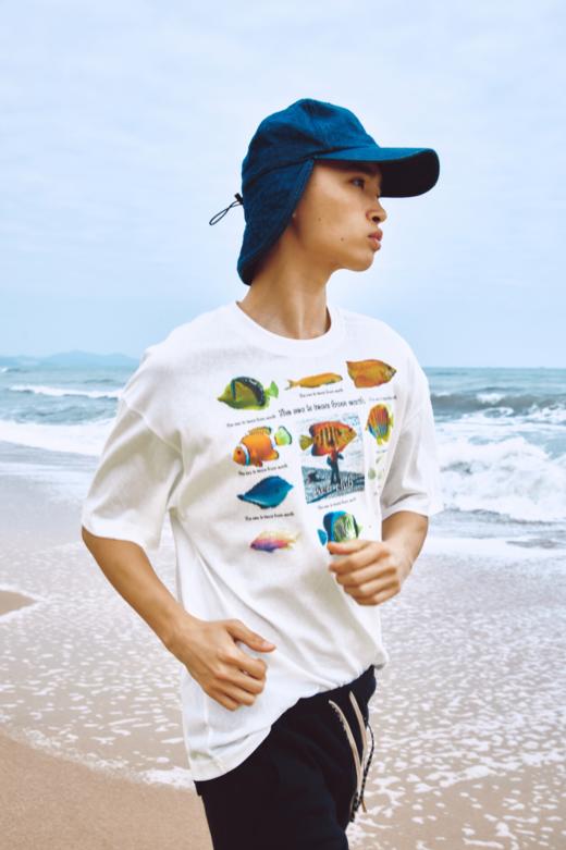 CryingCenter seaclub热带鱼图鉴趣味T恤短袖微透 哭喊中心 商品图4